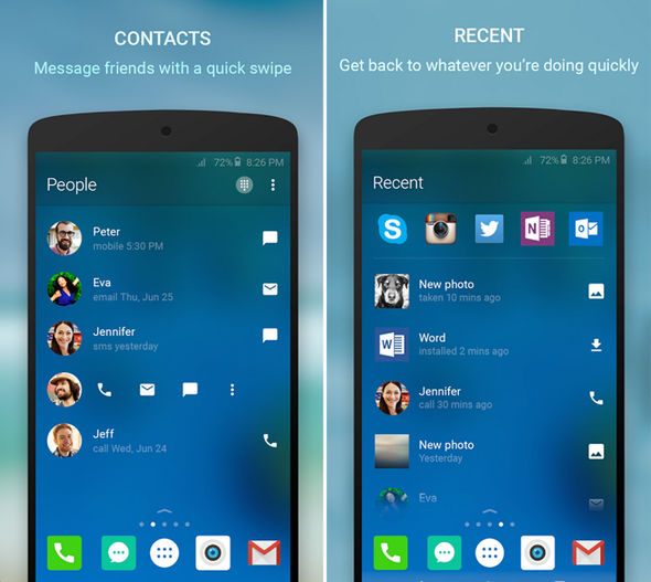 Windows 10 launcher app for android phone