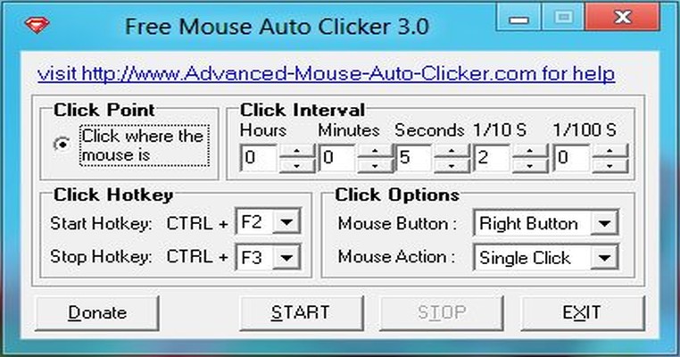 can you set up a auto clicker with windows 10
